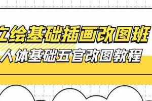 (10689期)立绘基础-插画改图班【第1期】:人体基础五官改图教程- 37节视频+课件