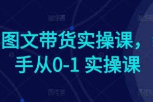 Ai图文带货实操课，新手从0-1 实操课
