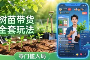 （17729期）视频号AI树苗带货全套玩法：零门槛入局，掌握豆包、千问等AI工具制作树苗视频的全套流程