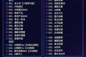 （18598期）玫瑰克隆工具，一键ai神器，爆款工具，自媒体必备，60多个功能，详细教程
