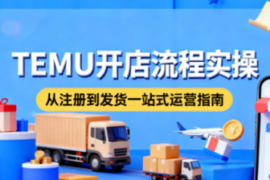 小凡老师·TEMU开店从0到1全流程实操课