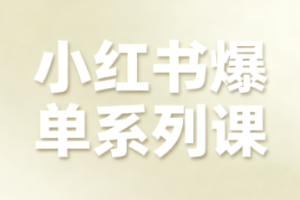 尼采老师·小红书爆单系列课