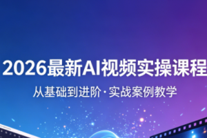 2026最新AI视频实操课程(更新4月)