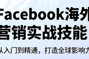 Facebook海外营销实战技能