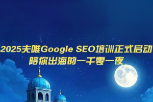 夫唯Google SEO培训课程(更新)