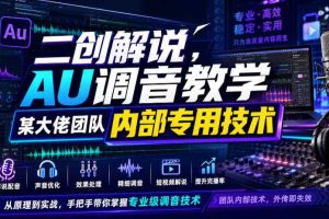 二创解说AU调音教学,某大佬团队内部专用技术
