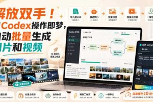 解放双手！用Codex操作即梦，自动批量生成图片和视频
