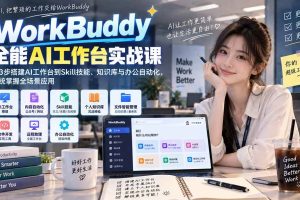 （20403期）WorkBuddy全能AI工作台实战课：从3步搭建AI工作台到Skill技能、知识库与办公自动化，系统掌握全场景应用