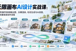 （20612期）【无水印】无限画布AI设计实战课-更新：从画布操作到线稿出图、白模渲染、毛坯生成与AI改图，打造完整视觉创作流程