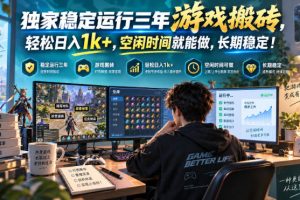 三款AI自动化游戏副业，日入千元，可批量矩阵操作适合新手小白！