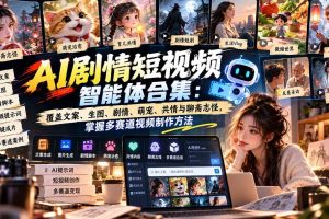 (20644期)【无水印】AI剧情短视频智能体合集:覆盖文案、生图、剧情、萌宠、共情与聊斋志怪,掌握多赛道视频制作方法