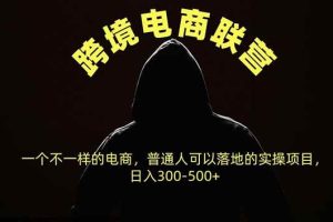 （20702期）跨境电商联营，一个不一样的电商，普通人可操作日入300-500+