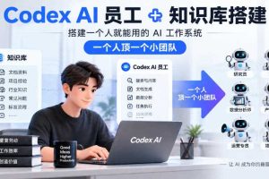 Codex AI员工+知识库搭建,搭建一个人就能用的AI工作系统,一个人顶一个小团队