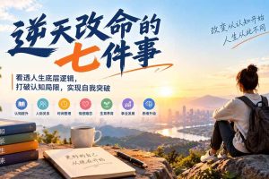 （21022期）付费文章：逆天改命的七件事，看透人生底层逻辑，打破认知局限，实现自我突破